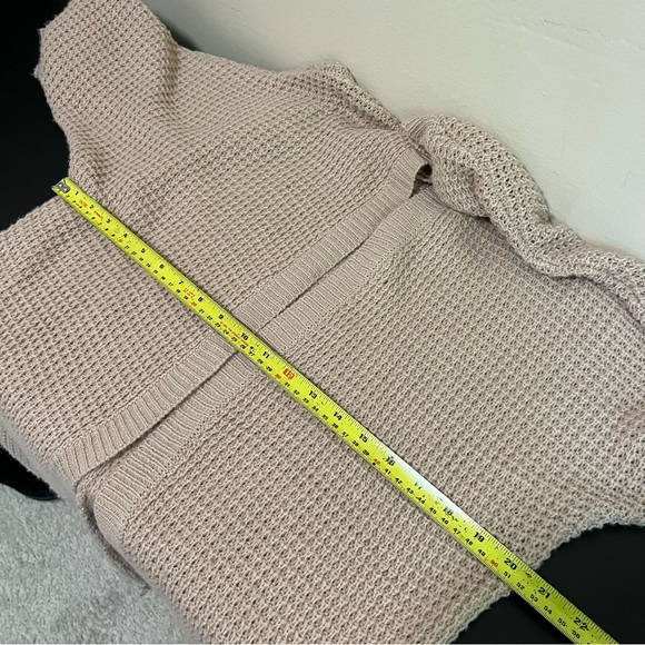 Charlotte Russe Open Cardigan Sweater | Mauve Pink | 100% Acrylic - Picture 9 of 10